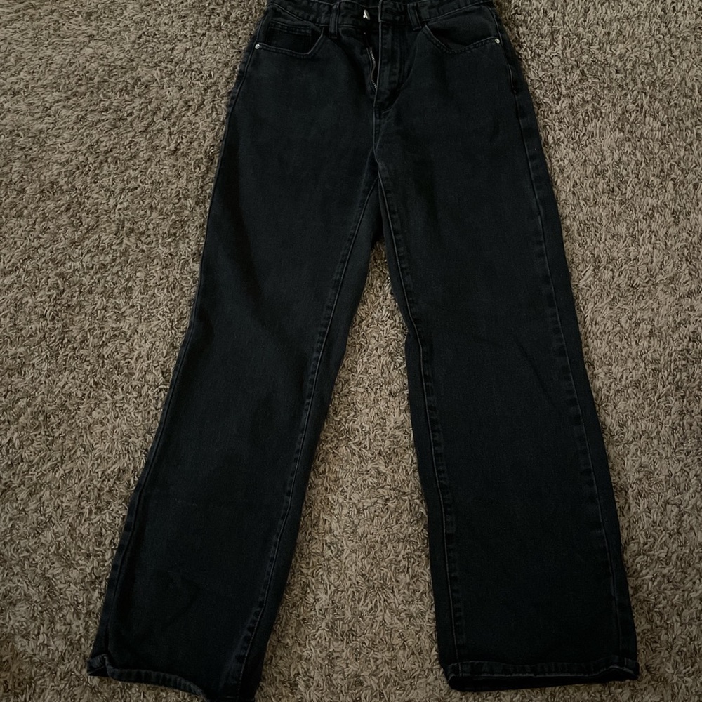 Black wide legged jeans from SHEIN